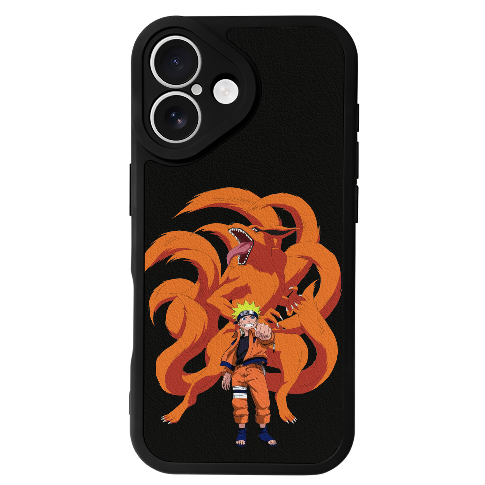 （画像用） NARUTO -ナルト- うずまき ナルト Uzumaki Naruto 【iPhone 16シリーズ対応】シリコンスマホケース（レザー調） 材質：シリコン